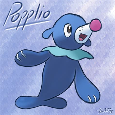 artstation popplio  pokemon sun moon