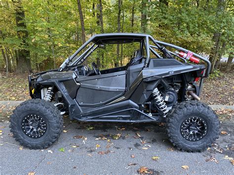 polaris rzr xp turbo custom cage beadlock wheels maxxis tires lots  extras