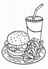 Food Coloring Pages Easy Kids sketch template
