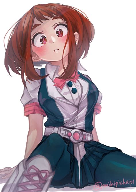 uraraka ochako boku  hero academia image  pixiv id