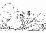 Ferdinand Coloring Pages Bull Sheet Lupe Printable Colouring Scribblefun Sheets Print Template Cartoon sketch template