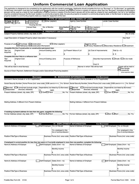 commercial loan application fill  printable fillable blank