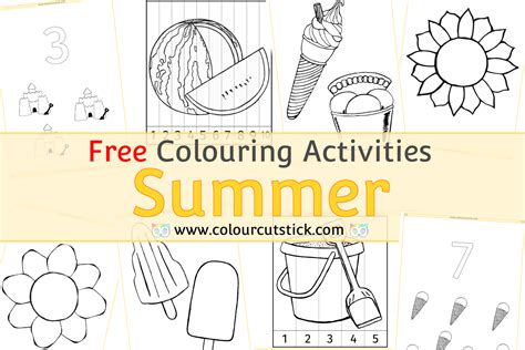 summer colouringcoloring pages  children kids toddlers