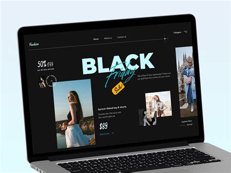 black friday ecommerce web platform ui design  excellent webworld