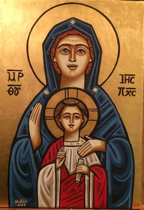 The Mother Of God Coptic Icon Iconos Ortodoxos Cuadros De Cristo