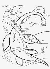 Coloring Ness Loch Monster Pages Getcolorings Printable Dinosaur sketch template