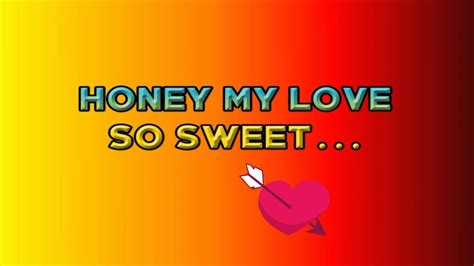 honey  love  sweet lyrics april boy youtube
