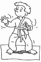 Judo Kleurplaten Karate Bezoeken sketch template