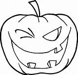 Halloween Pumpkin Clipart Jack Cartoon Drawing Easy Witch Kürbis Ausmalbilder Coloring Face Pages Lantern Kids Clip Winking Beanstalk Paintingvalley Draw sketch template