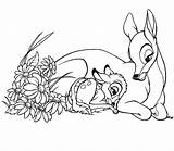 Bambi Maman Colorier Colorir Films Coloriages Passarinho Conversando Mãe Abraçado Tudodesenhos sketch template
