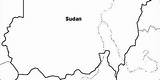 Sudan Map Blank Maps sketch template