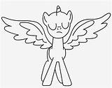 Pony Little Base Coloring Pages Outlines Nicepng Template sketch template