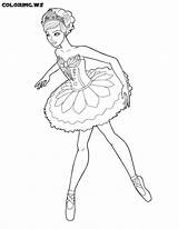 Cinderella Ballerina sketch template