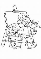 Professions Coloring Kids Pages Fun Dibujos Boyama Meslekler Okul Ressam Del Sayfası Beroep Para Trabajador El Oencesi Votes Día Visitar sketch template