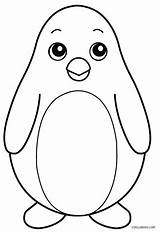 Pingouin Colorier sketch template