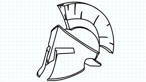 draw  spartan helmet easy drawing tutorials youtube