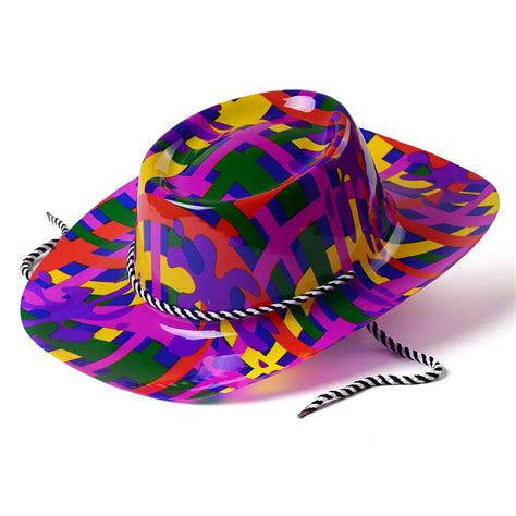 carnaval hoed gedrukt kleurrijke bloem cowboy caps feestartikelen voor volwassenen  stijlen