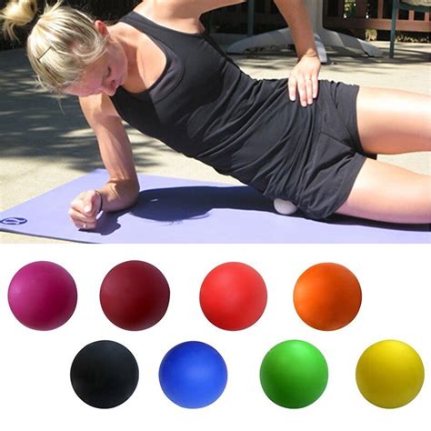 trigger point massage fitness therapy lacrosse ball rehab tool body