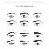 Eyebrows Arched sketch template