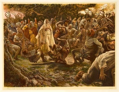 offset lithograph james tissot art jesus christ garden gethsemane