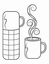 Thermos sketch template