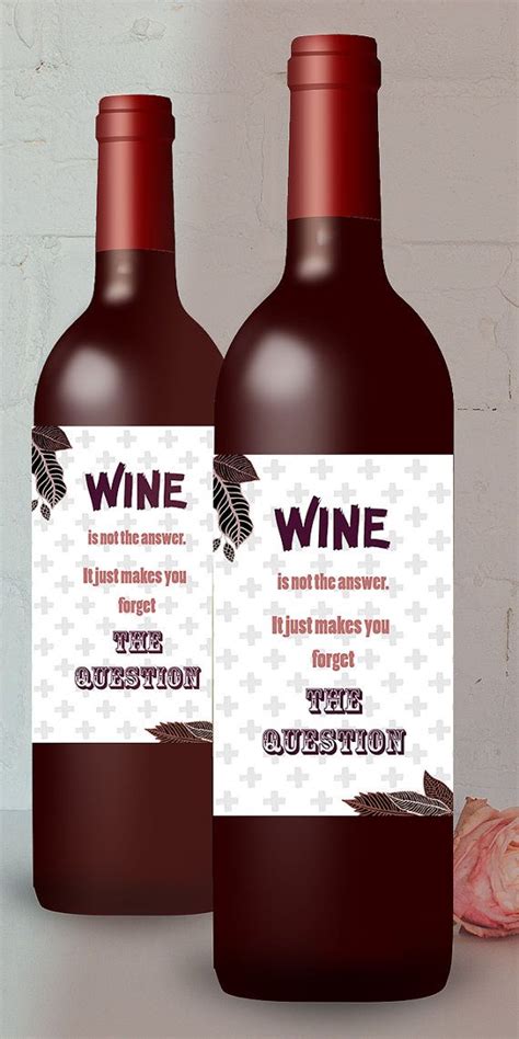 wine    answer funny printable wine label xcm diy wine label