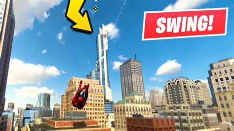 marvels spider man jumping   avengers tower spider man ps