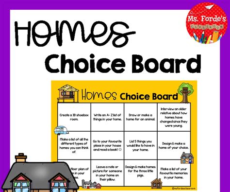 Ms Forde S Classroom Choice Boards