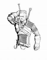 Witcher Designlooter Geralt sketch template
