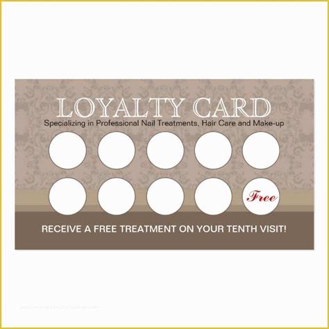 printable loyalty card template  loyal customer punch card