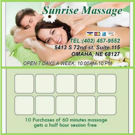 sunrise massage massage spa  omaha call     appointment