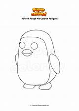 Penguin Ausmalbild Supercolored Imagen sketch template