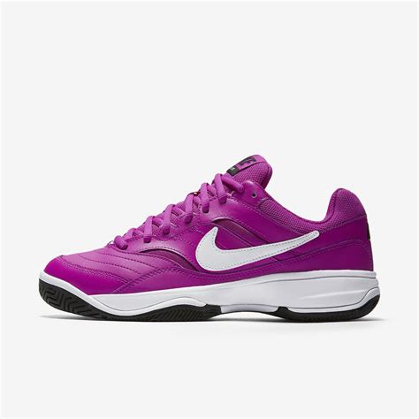 nike womens court lite tennis shoes violetblack tennisnutscom