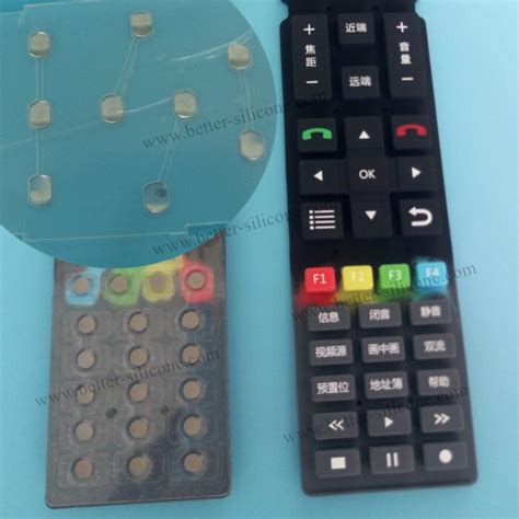 custom tv remote control silicone rubber keypad  china manufacturer  silicone