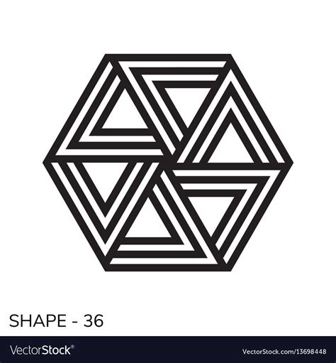 simple geometric shape royalty  vector image