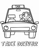 Coloring Driver Taxi Pages Professions Kids Topcoloringpages Print Cab Printable Children Popular sketch template