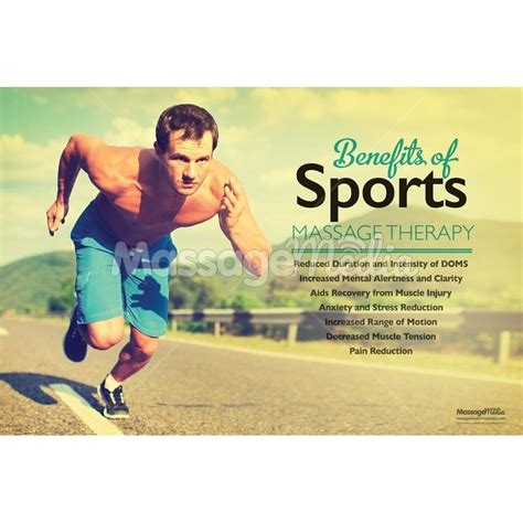 Sports Massage Therapy Benefits Poster