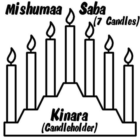 kinara candle holder coloring pages kids play color coloring pages