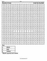 Emoji Coloring Square Laughing Color Number Emojis Worksheet sketch template