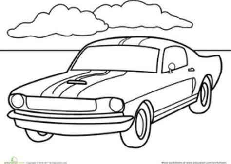 coloring pictures  mustang cars mustang coloring page worksheet