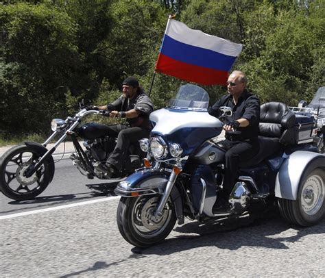 Putin Rides Harley Davidson At Motorcycle Show Photo Gallery