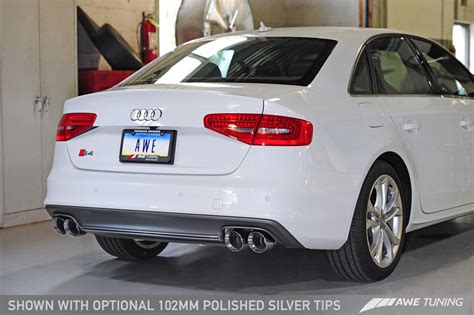 awe tuning b8 b8 5 audi s4 touring edition cat back exhaust system