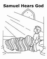 Samuel Coloring Bible Pages God Calls Eli Story Hannah School Sunday Activities Baby Color Preschool Crafts Kids Clipart Hears Stories sketch template