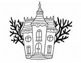 Coloring Manor House Classical Coloringcrew sketch template
