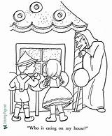 Hansel Gretel Coloring Printable Pages Sheet Tales Fairy Below Click sketch template