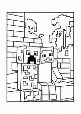 Minecraft Coloring Pages Logo Color Getcolorings sketch template