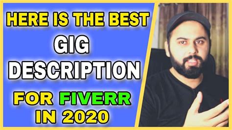 write  fiverr gig description  gig description ideas  earn money