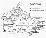 Canada Map Provinces Printable Blank Capitals Territories Cities Outline Quiz Capital Maps Labelled Their Province Geography Worksheet Canadian Kids Templates sketch template