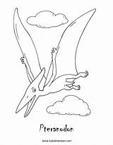 Pteranodon Dilophosaurus sketch template