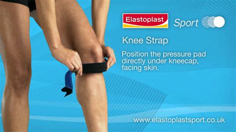 knee strap   apply video  elastoplast sport youtube